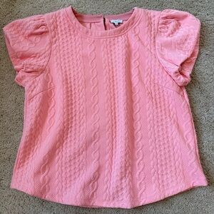 Voy Cable Knit Textured Top M